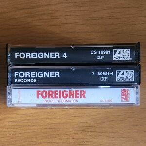 Foreigner - 4, Records, Inside Information 80s Tapes (Lot of 3) 